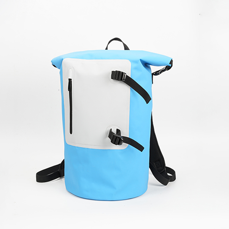 Roll top waterproof backpack